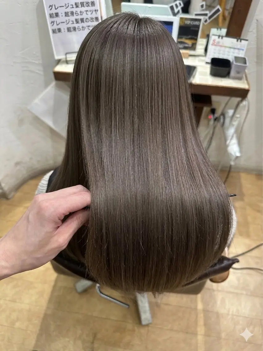 カラー カット トリートメント 透明感カラー特化若山 結愛のヘアスタイル