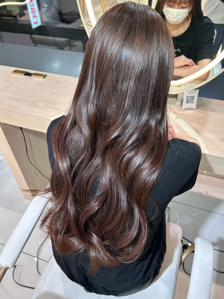 ロング ヘアカラー トリートメント 🫧透明感 × 艶髪カラー🫧このかのヘアスタイル