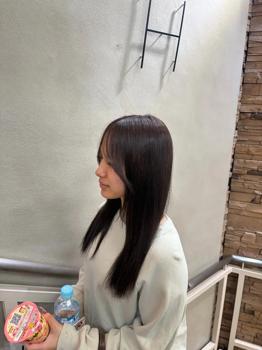 ロング カラー 似合わせカット トリートメント カット ヘアカラー トリートメント 💛天満/髪質改善/ LUNA💛のヘアスタイル