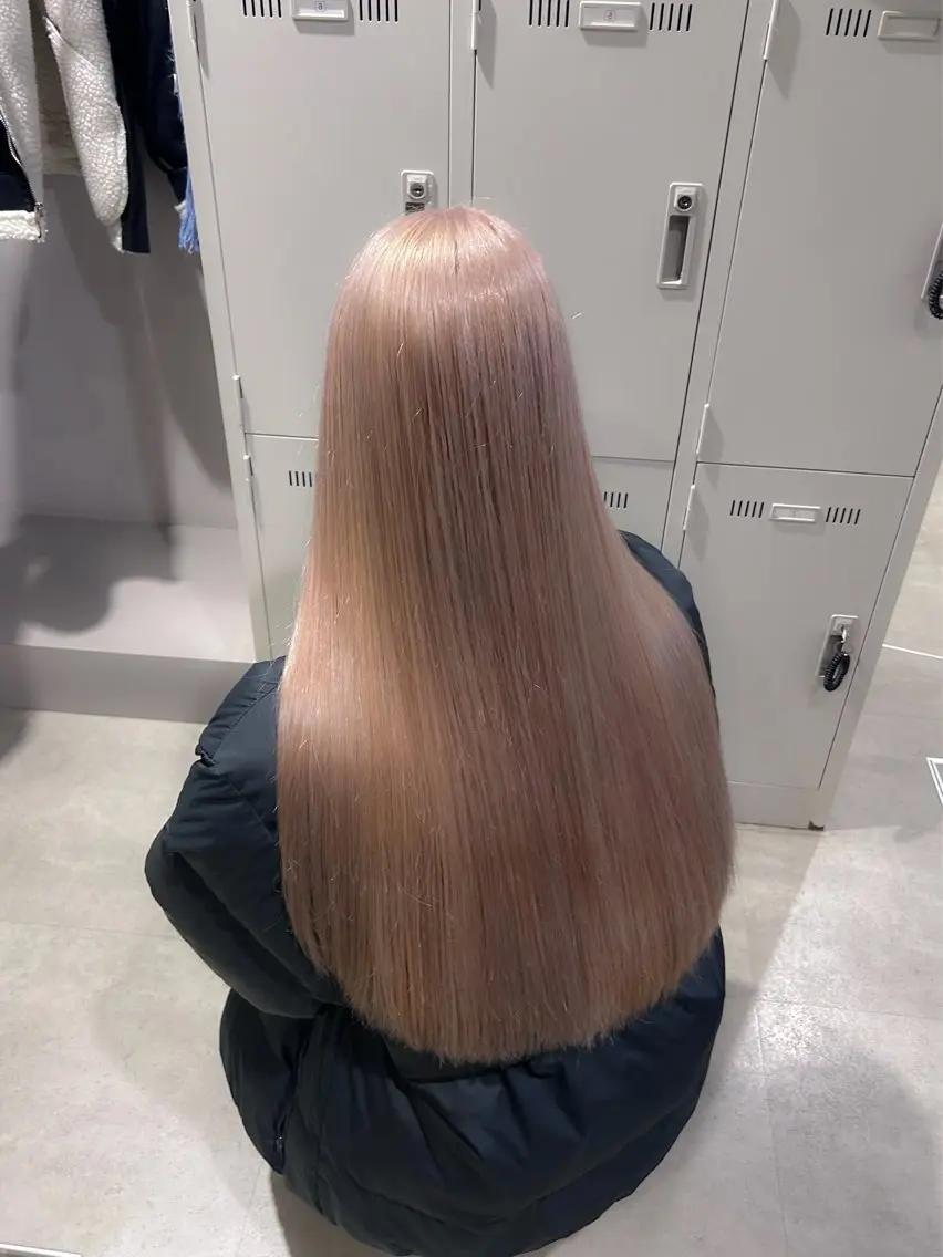 ロング カラー パーマ ヘアアレンジ メンズ ヘアカラー トリートメント ブリーチなしカラー/ ブラウン/レイヤーのヘアスタイル
