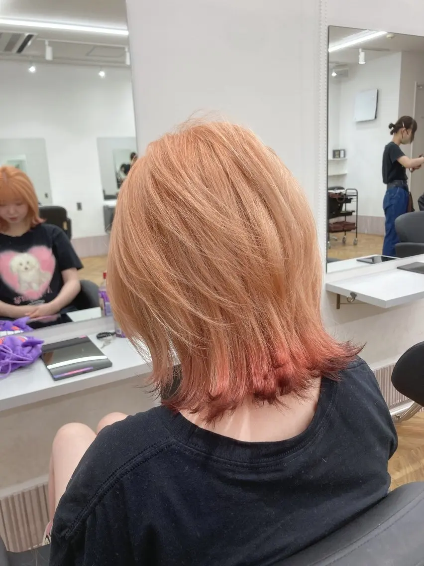 ミディアム カラー ✨美髪矯正×髪質改善 🍎カイト🍎渋谷のヘアスタイル
