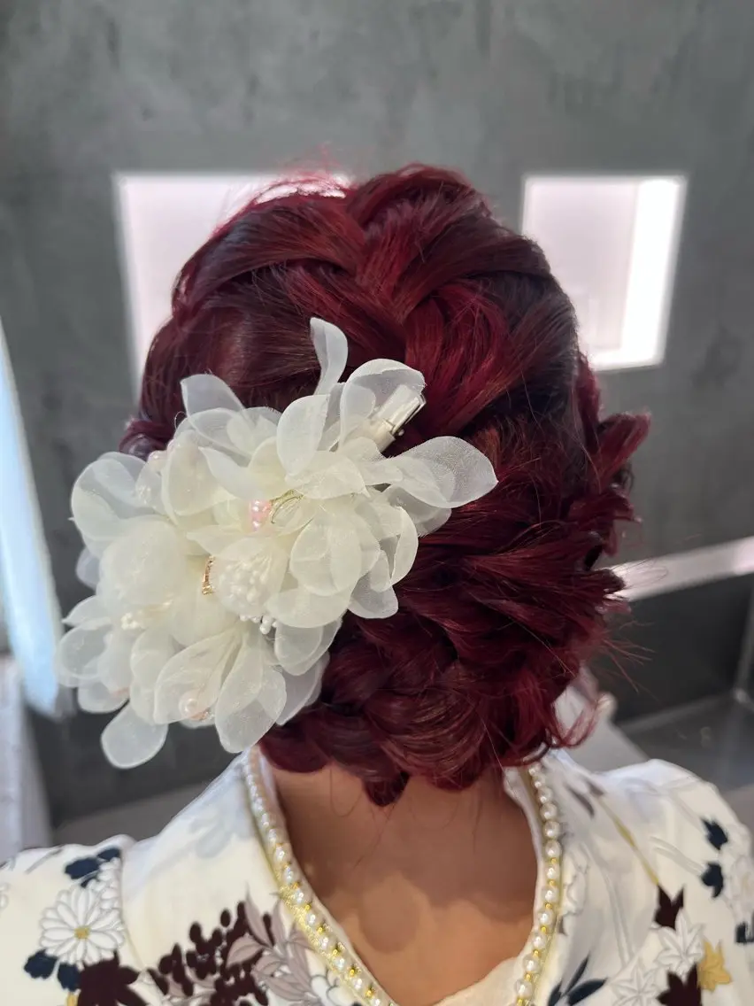 ロング 着付け 大人カラー✳︎ボブ 横関由美のヘアスタイル