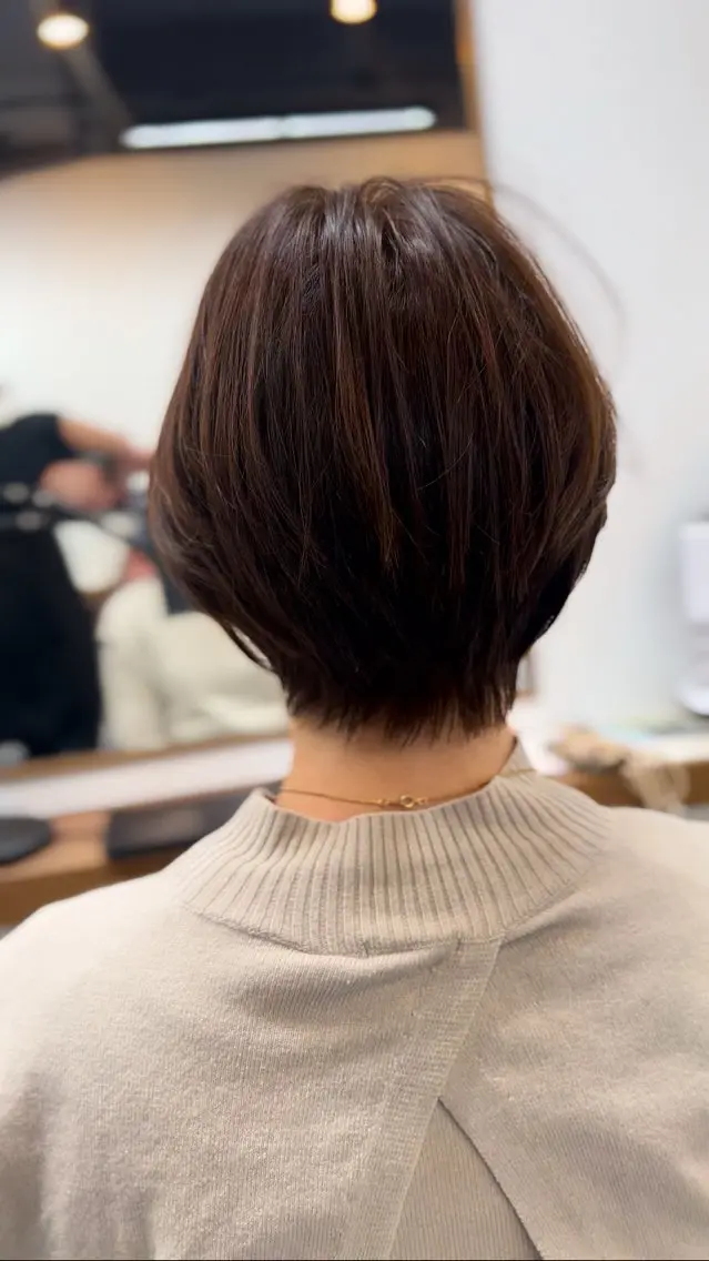 ショート カラー ショートボブ ボブ ショートヘア カット ヘアカラー トリートメント 表参道【髪質改善】 宮嶋勇太のヘアスタイル