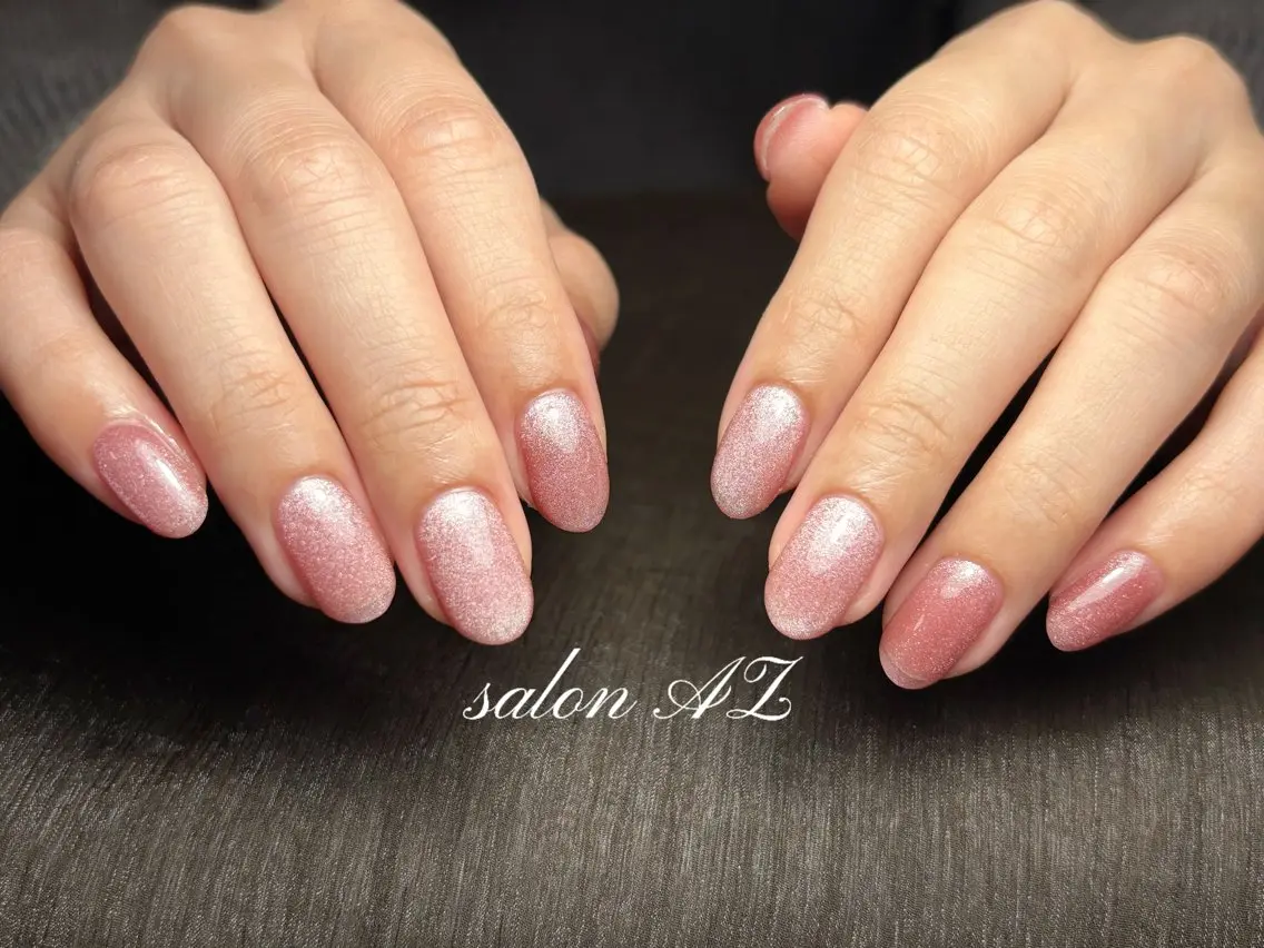 ネイル 長さ出し フットネイル フレンチネイル マグネットネイル ニュアンスネイル ハンドネイル salon AZのネイルデザイン