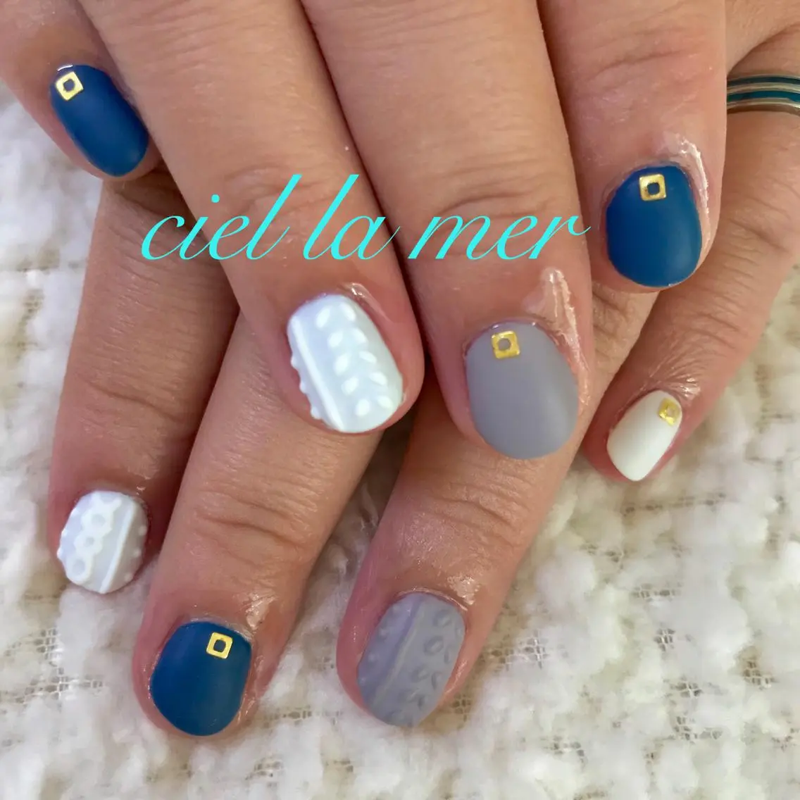 ネイル ハンドネイル フットネイル ciel la merのネイルデザイン
