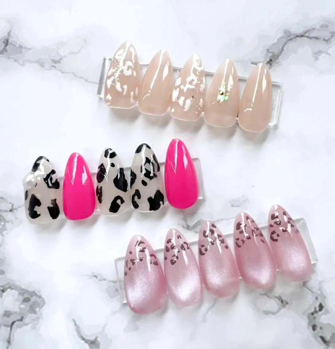 NEW🩷 KUGO秋ネイル💅🩷🩷🩷 アニマルネイル🐄・🦓・🐆・🦒・🐅💅オフ込み6100円の写真