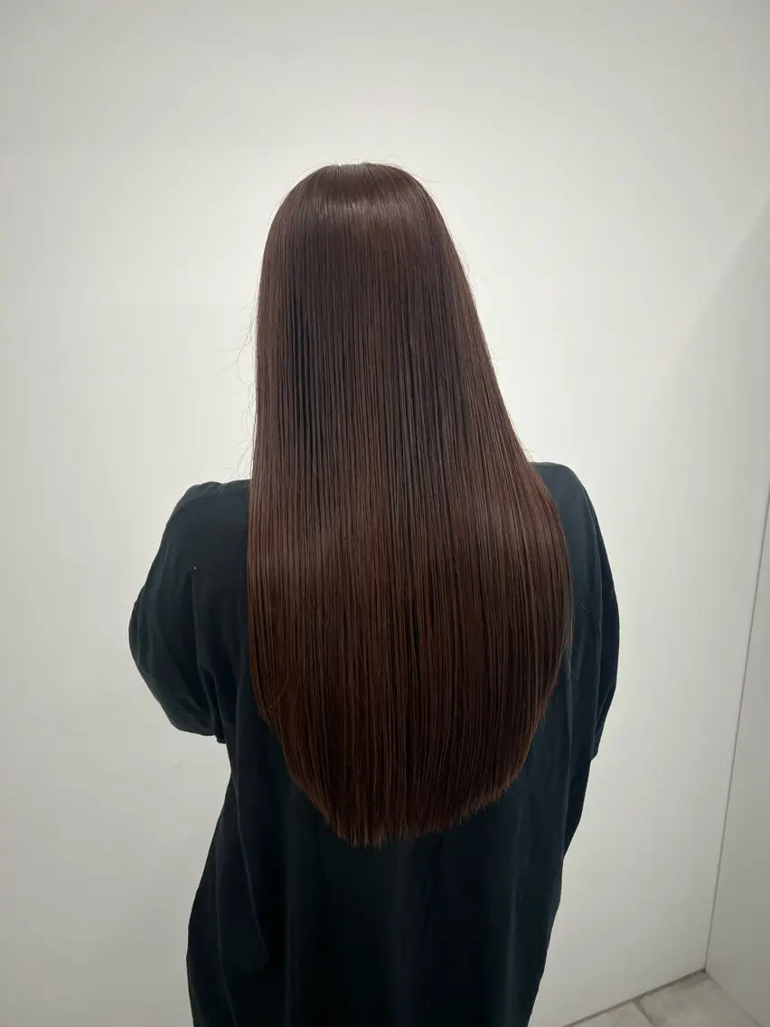 ロング カラー カット ヘアカラー トリートメント 赤みゼロ/透明感 カラー🌿KANTAのヘアスタイル