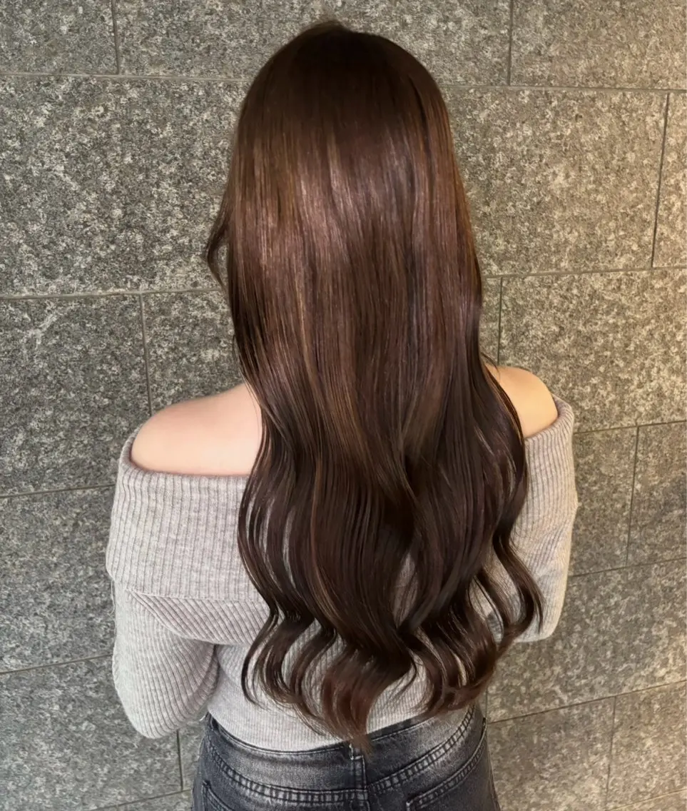ロング カラー ヘアカラー トリートメント マナ /透明感カラー🩰のヘアスタイル