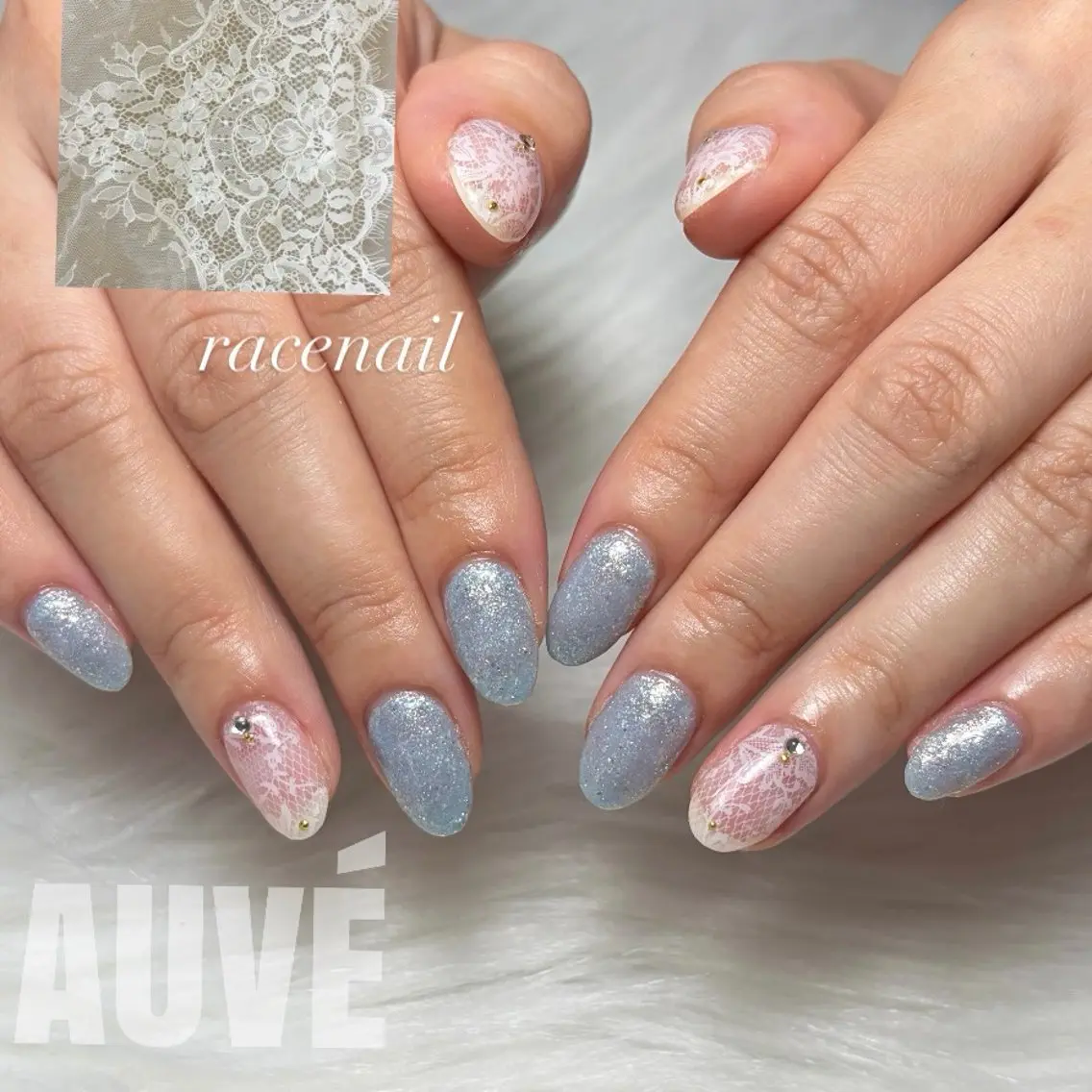 ネイル レース ハンドネイル Nail Salon 💎AUVÉのネイルデザイン
