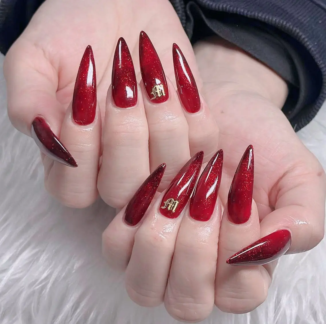 ネイル オーロラネイル フレンチネイル グラデーション ハロウィン 氷ネイル・うるうるネイル ハンドネイル H.baby Nail Salonのネイルデザイン