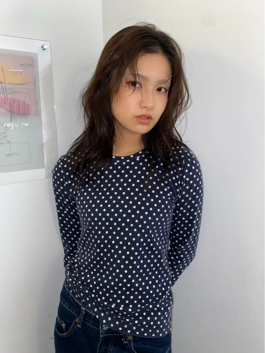 セミロング shuri/暖色カラ ー暗髪カラー/矢場町のヘアスタイル