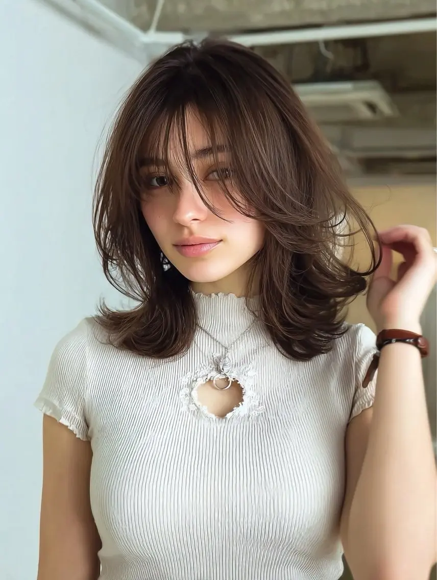 セミロング カラー 似合わせ美髪ヘア✨ 天王寺.阿倍野🌈のヘアスタイル