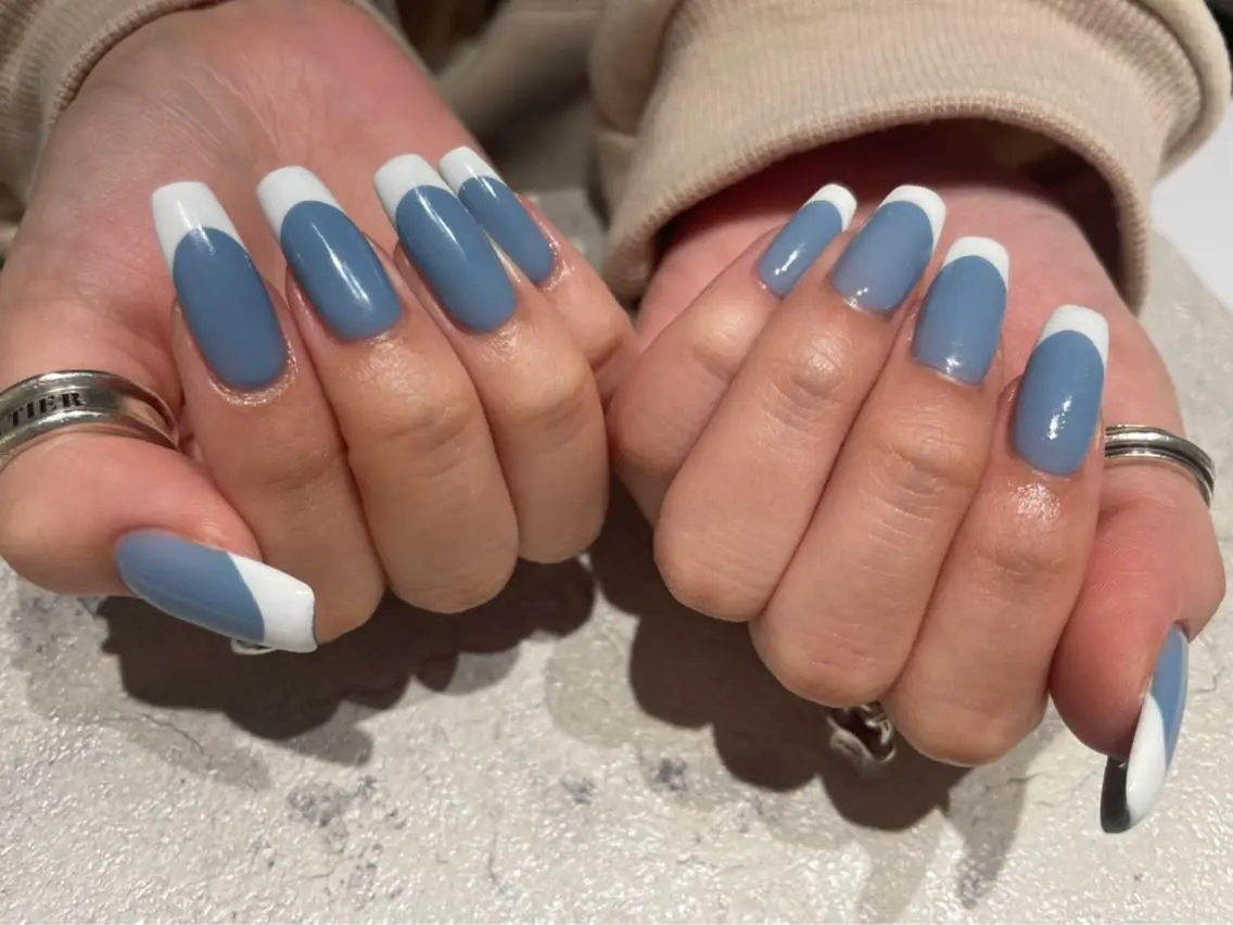 ネイル クリアネイル フレンチネイル emunail あやかのネイルデザイン