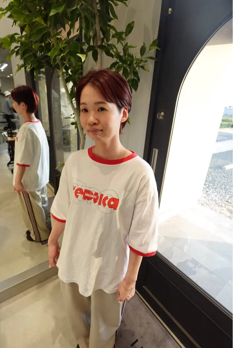 ショート カラー 石田 俊介のヘアスタイル