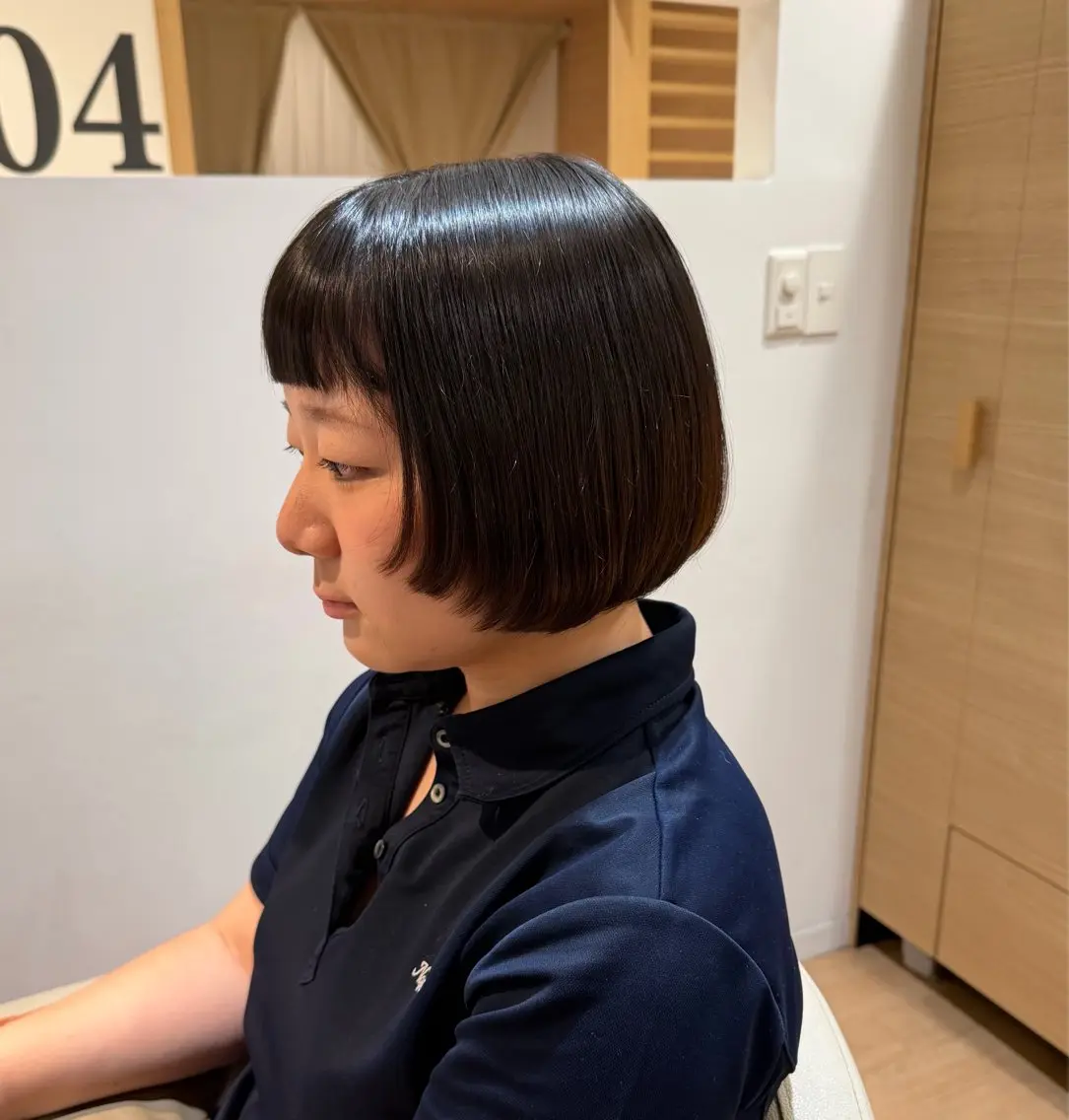 ショート ボブ 顔周りカット レイヤーカット カット 古澤 愛華のヘアスタイル