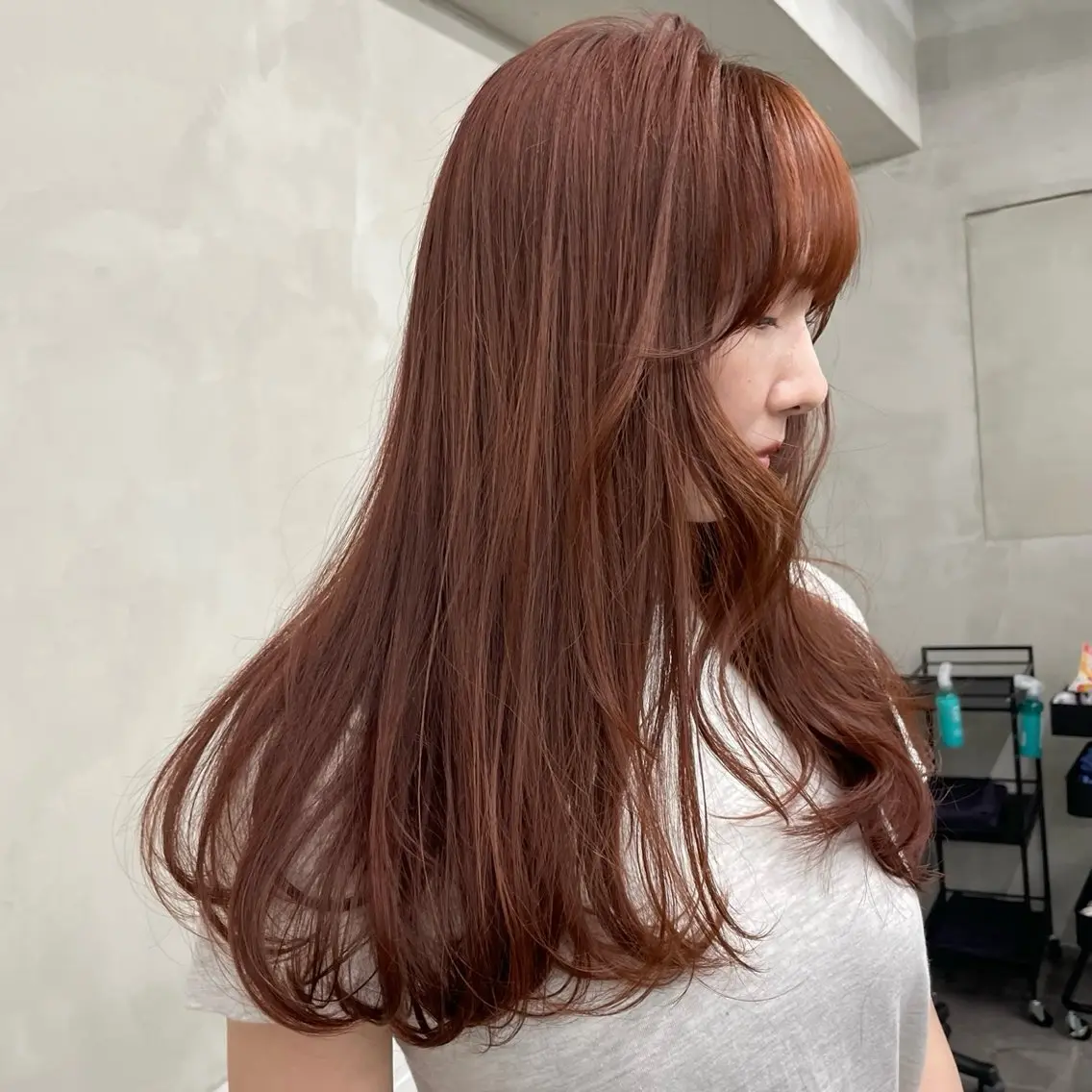 ロング カラー カット ヘアカラー トリートメント 🤍ブリーチなしカラ ー/渋谷/YUU🤍のヘアスタイル