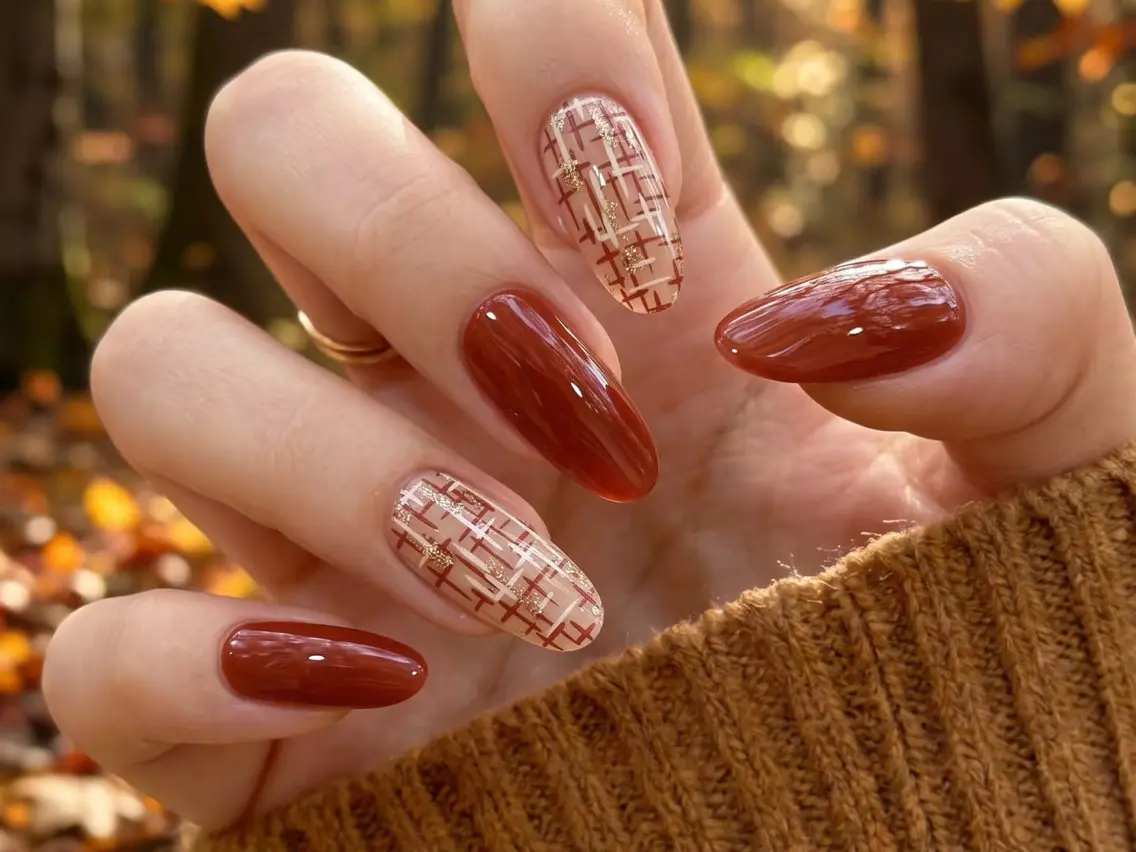 メンズ ネイル ボルドー ブラウン チークネイル 長さ出し フットネイル ハンドネイル ハンドケア NEW NAIL 池袋🔥🧲のネイルデザイン