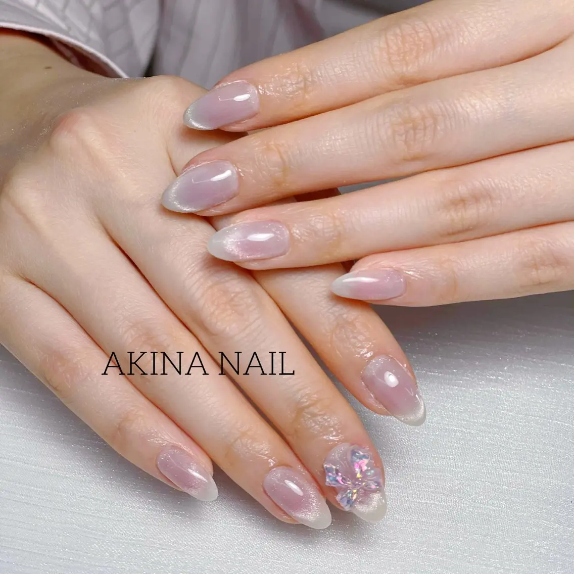 セミロング ハンドネイル Akina Nail 亀戸のネイルデザイン