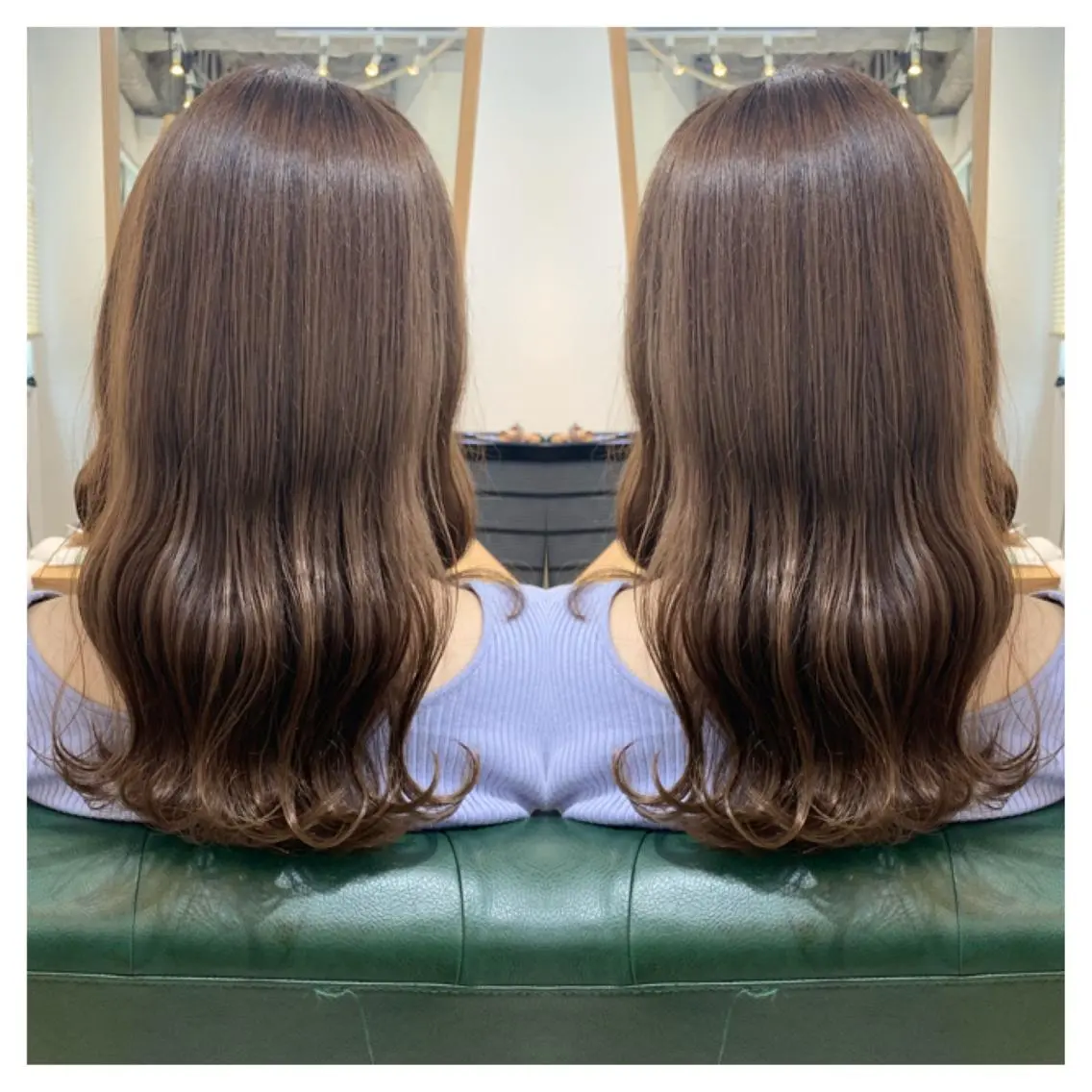セミロング カラー カット ヘアカラー トリートメント 村山 茉衣のヘアスタイル
