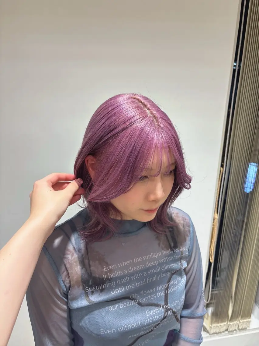 🎀茨木 透明感ブリーチカラー【ブリーチ+カラー】の写真