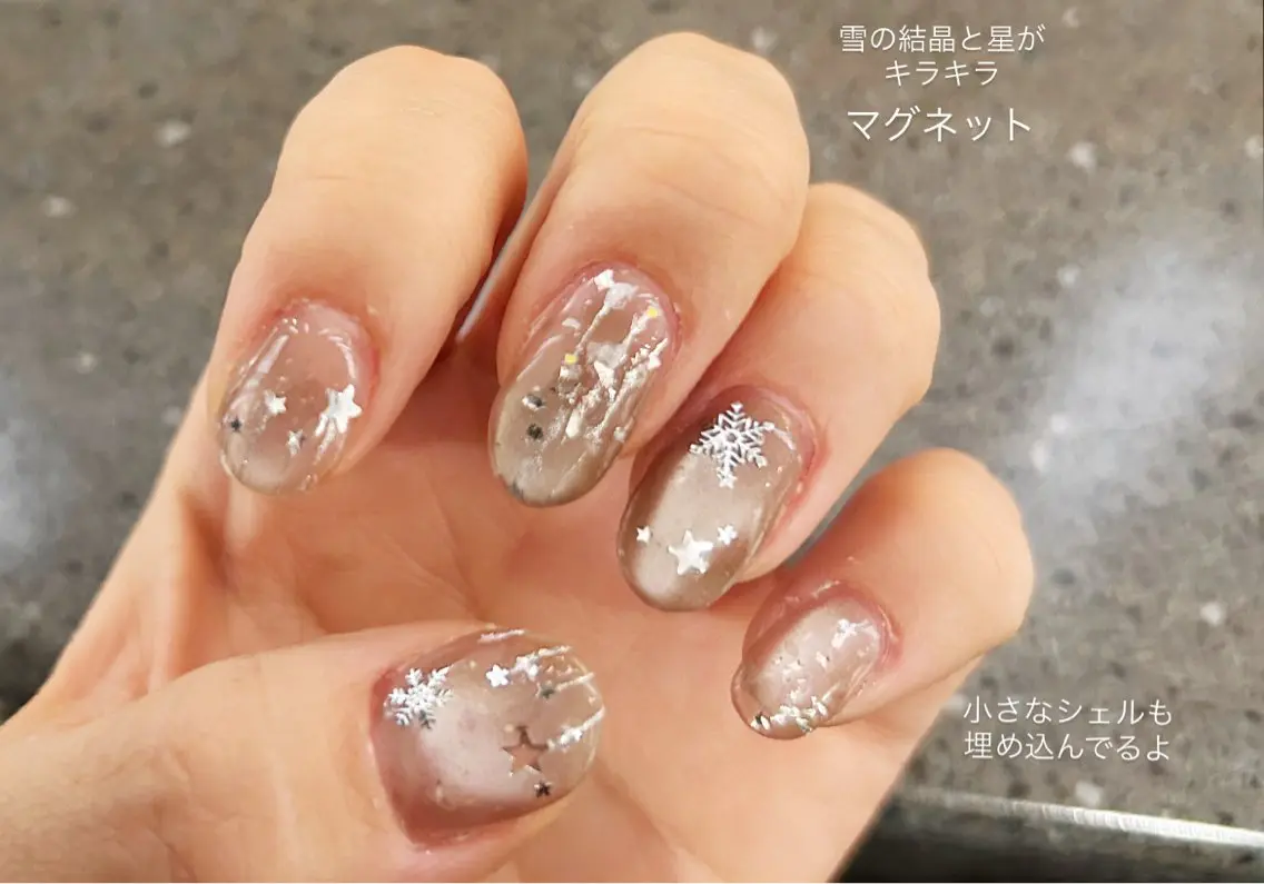 ネイル キラキラネイル マグネットネイル miya yuのネイルデザイン
