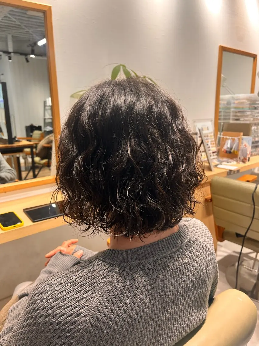 ショート パーマ カット パーマ 武田 綺音のヘアスタイル