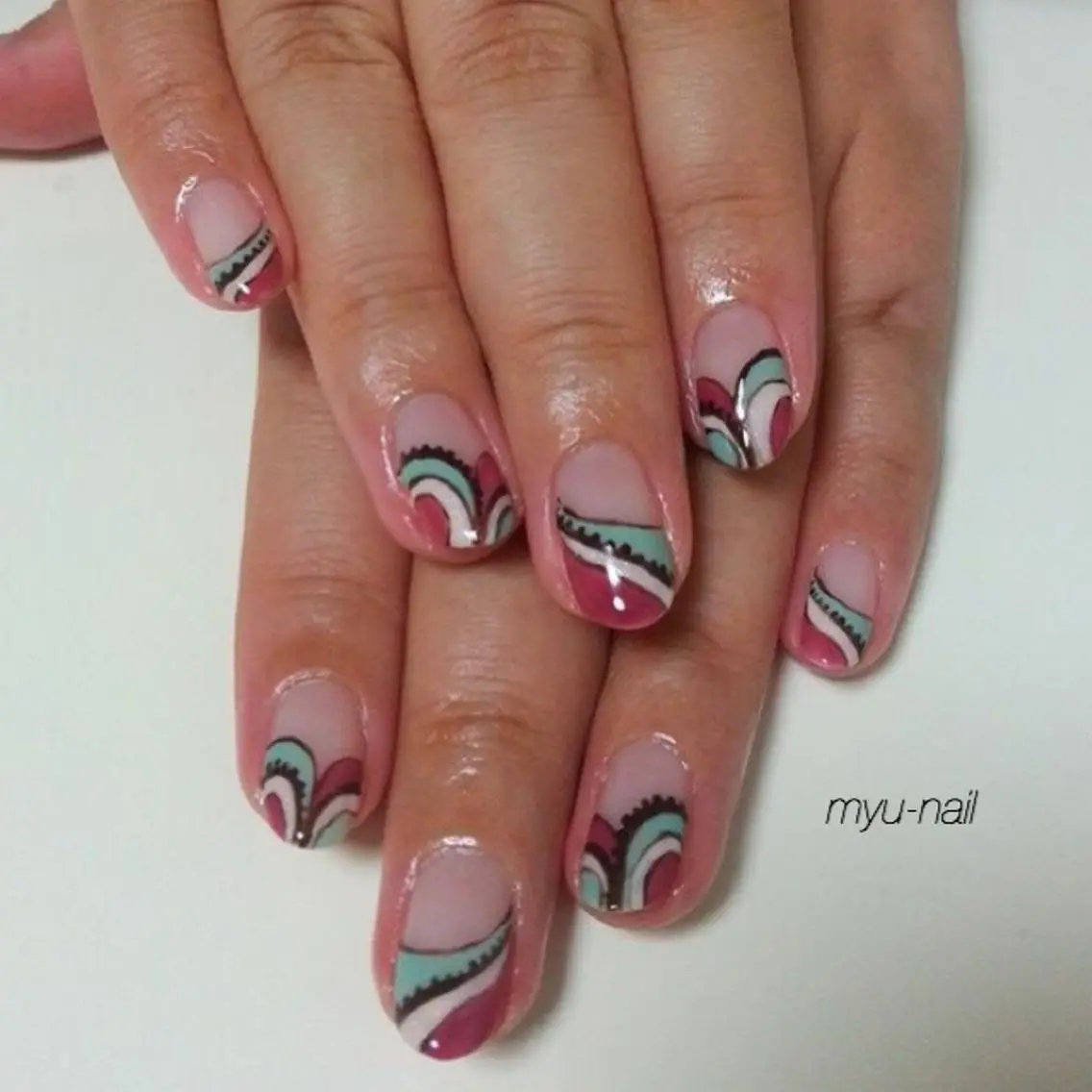 ネイル アートネイル ホームサロン myu-nailのネイルデザイン
