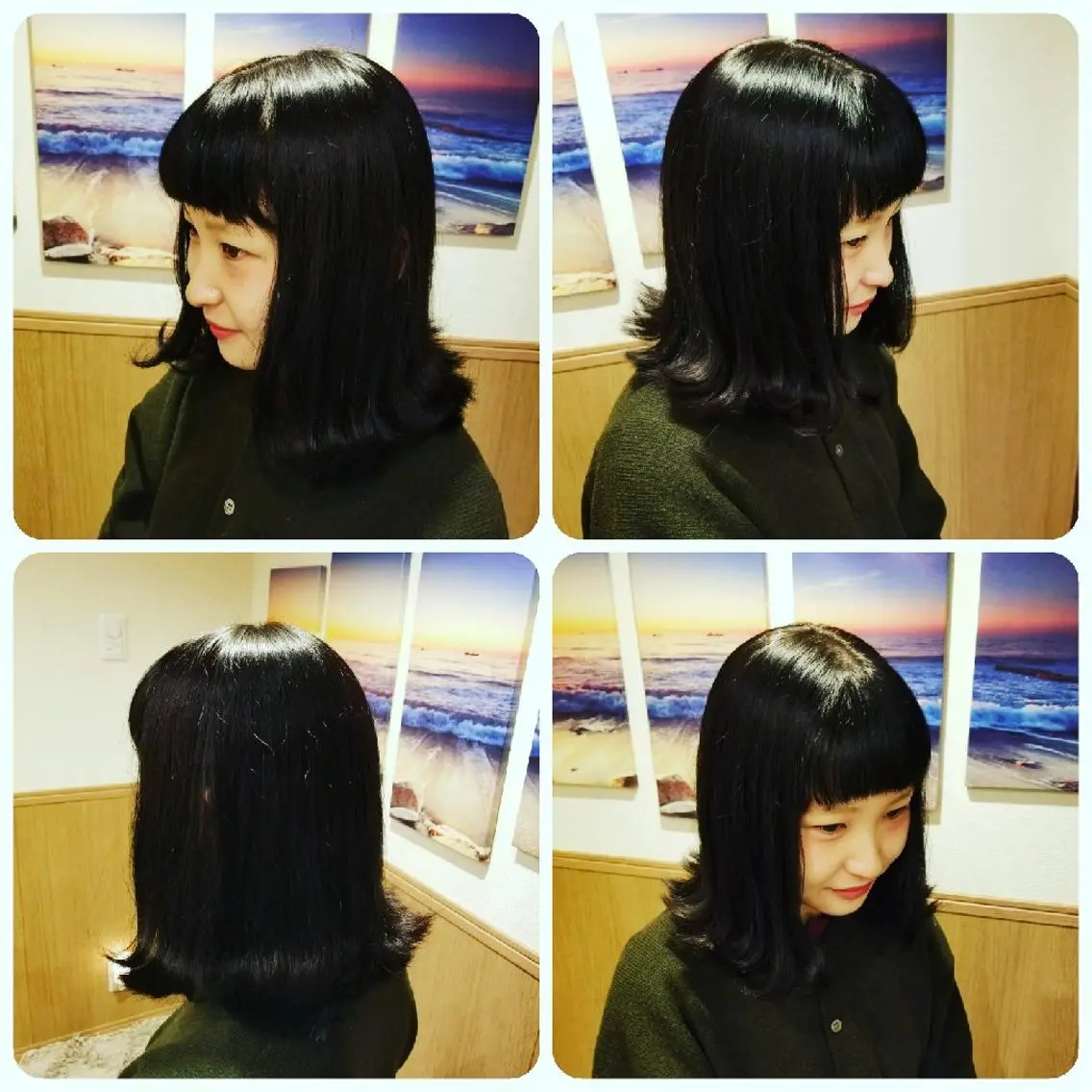 ミディアム カラー アディクシーカラー ブラウンカラー 透明感カラー イルミナカラー オレンジ spa hair ark 富井直美のヘアスタイル