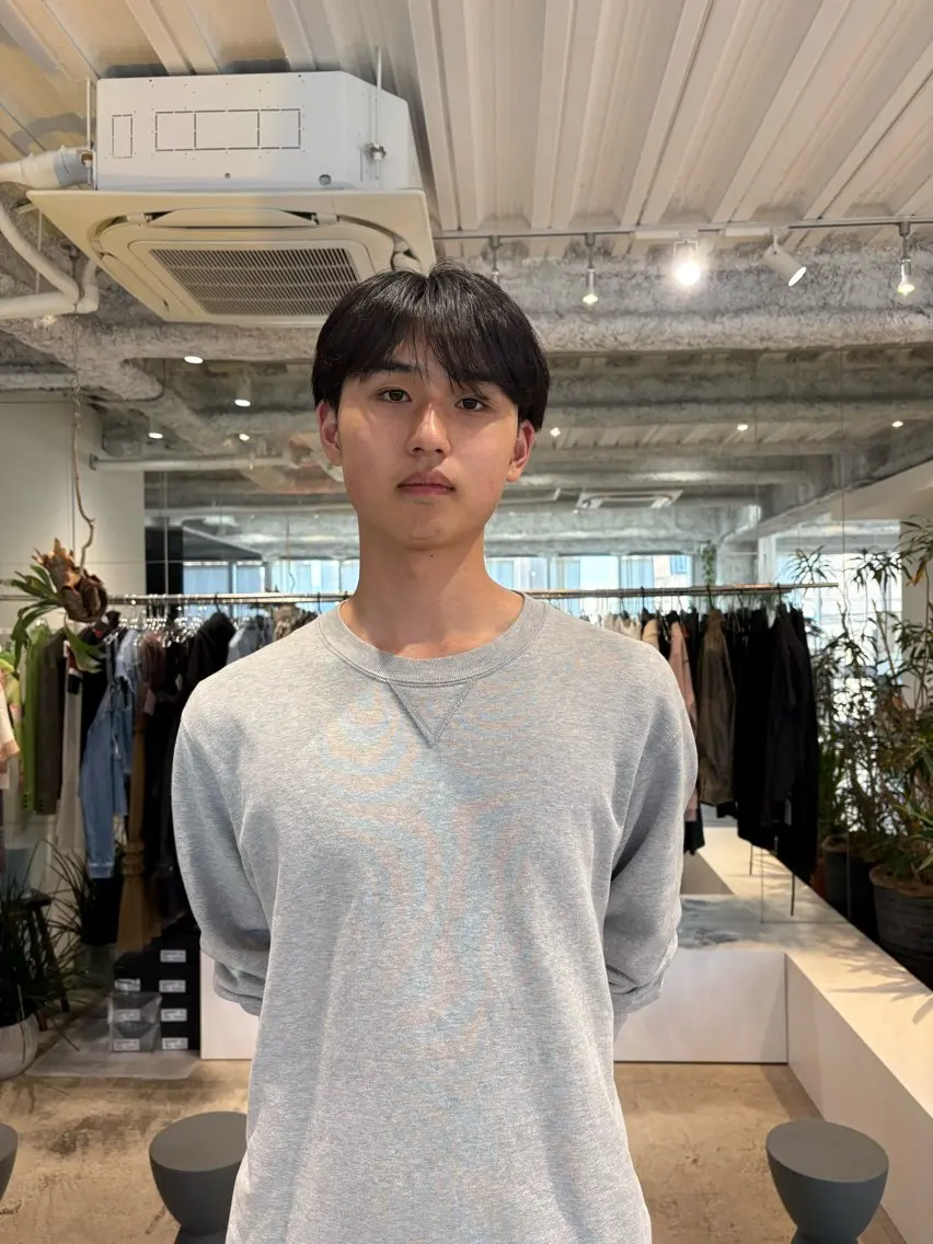 メンズ センターパート マッシュ カット ANY/メンズ特化/ シバヤ ユウキのヘアスタイル