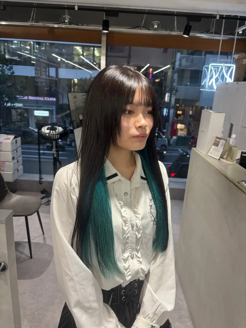 ロング カラー カット ヘアカラー ハイトーン×似合わせ Shoseiのヘアスタイル