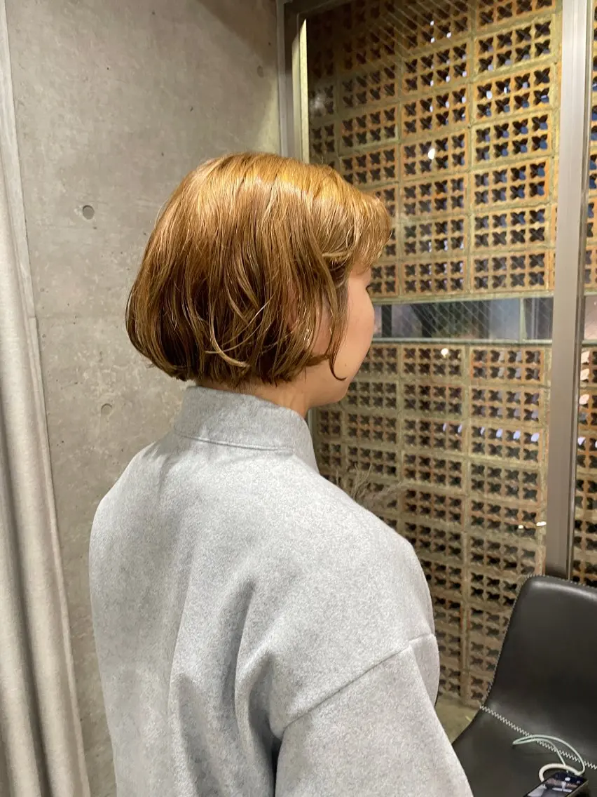 ミディアム カラー カット ヘアカラー トリートメント 表参道🌿赤み消し カラー/チナツのヘアスタイル