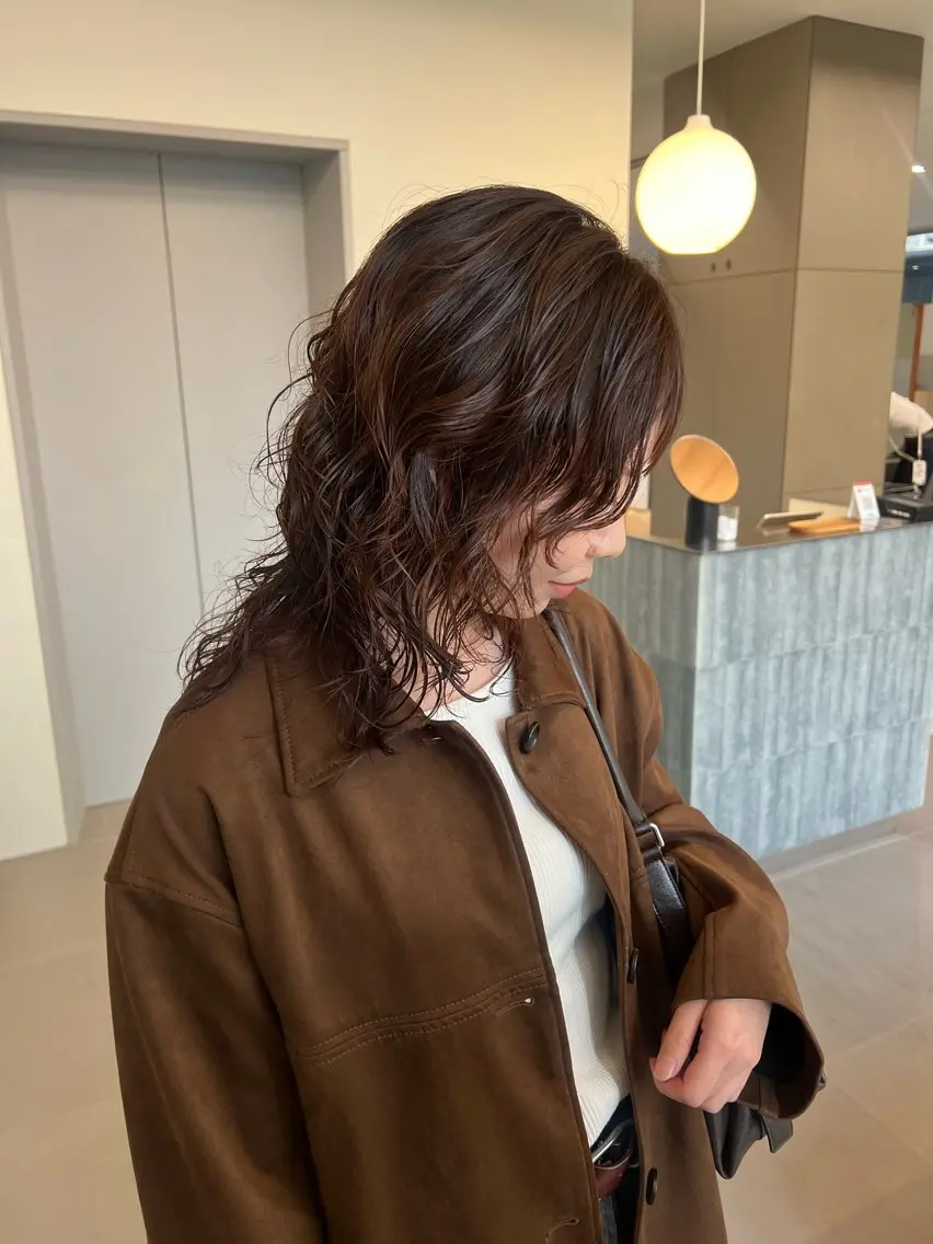 パーマ カット ヘアカラー トリートメント 柔らかいカラー🎀 rinaのヘアスタイル
