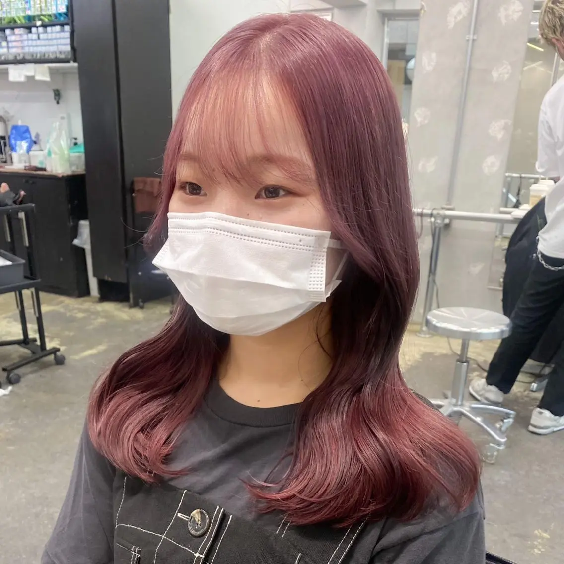 ミディアム カラー 💗💗韓国レイヤー yu-ki💗💗のヘアスタイル