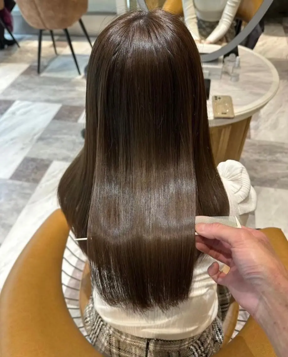 ロング ❤️縮毛矯正❤️ 髪質改善❤️平野実花のヘアスタイル