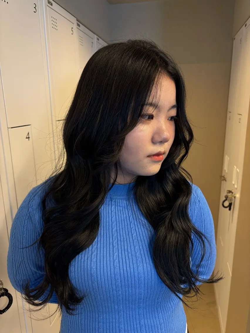 ロング 髪質改善 韓国風ヘア カット ヘアカラー トリートメント rame出雲朝倉店 田村陸のヘアスタイル