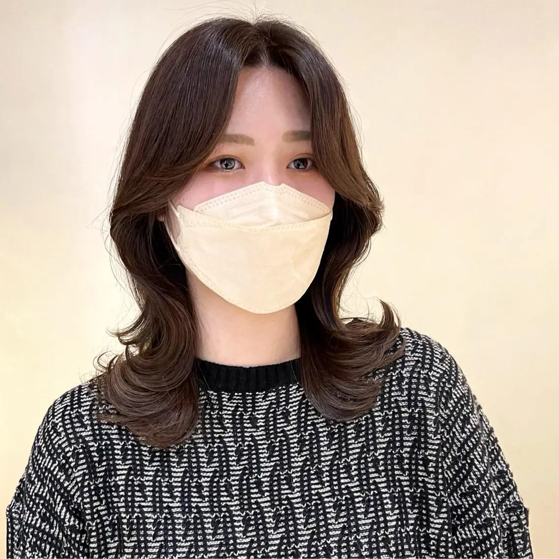 セミロング カラー カット ヘアカラー k-two top stylist 林原のヘアスタイル