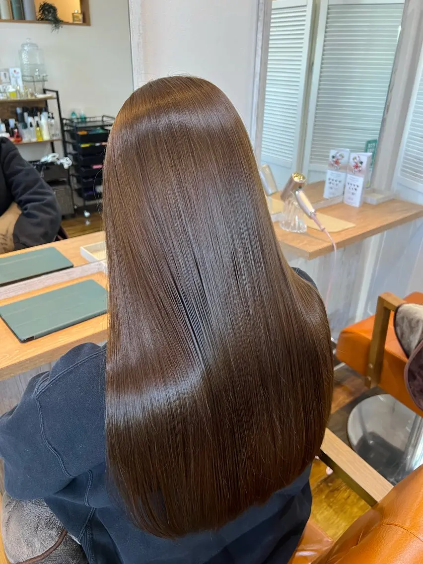 ロング カラー カット ヘアカラー トリートメント 勢力 星南のヘアスタイル