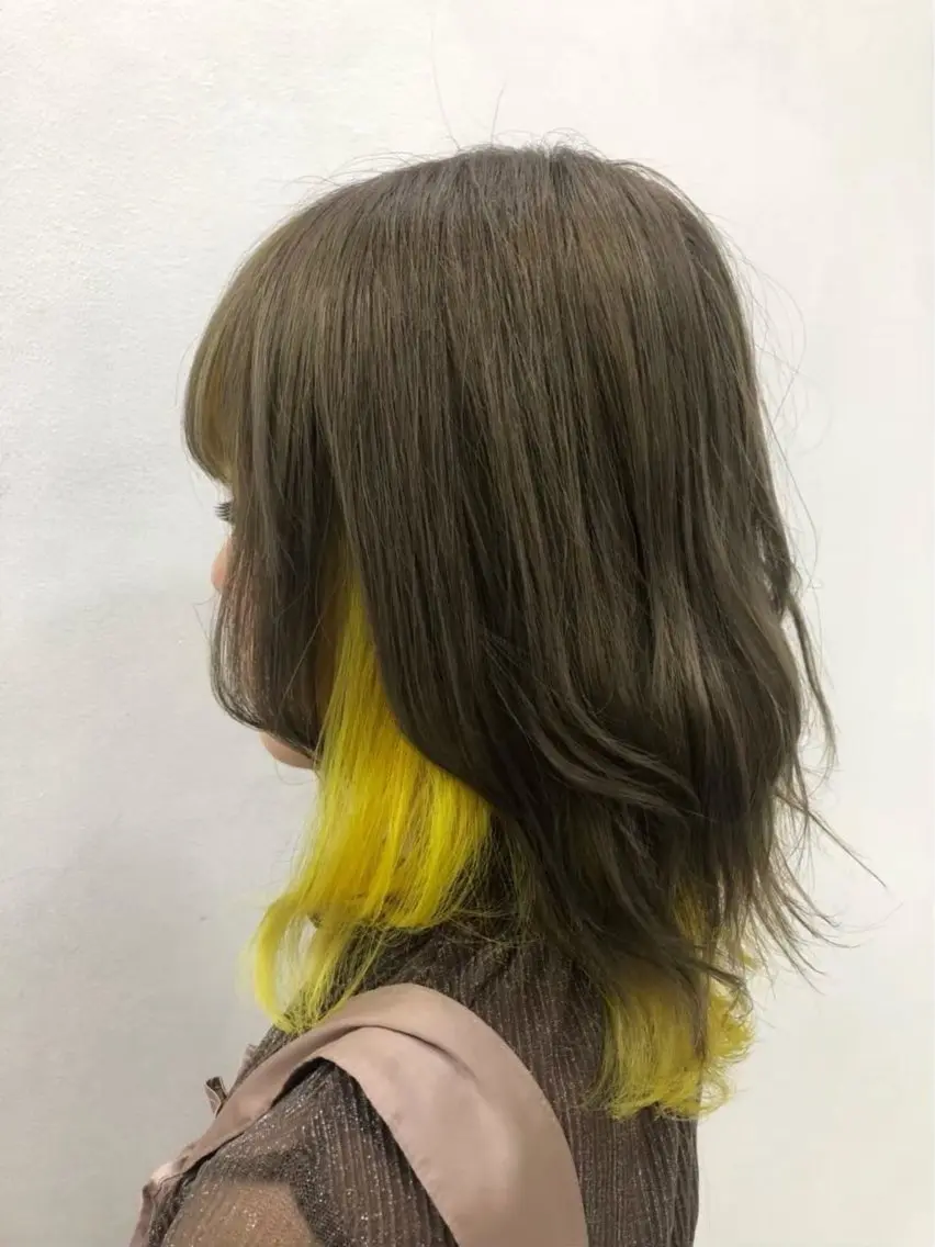 セミロング カラー 🍓流行艶髪感カラー HAL🎀ིྀのヘアスタイル