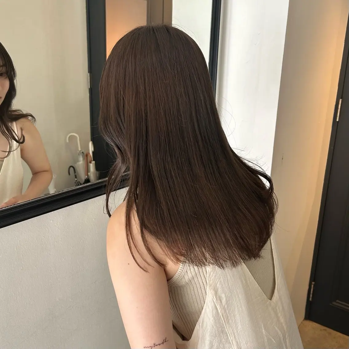 ミディアム カット ヘアカラー トリートメント moe🎀 透明感♡似合わせのヘアスタイル