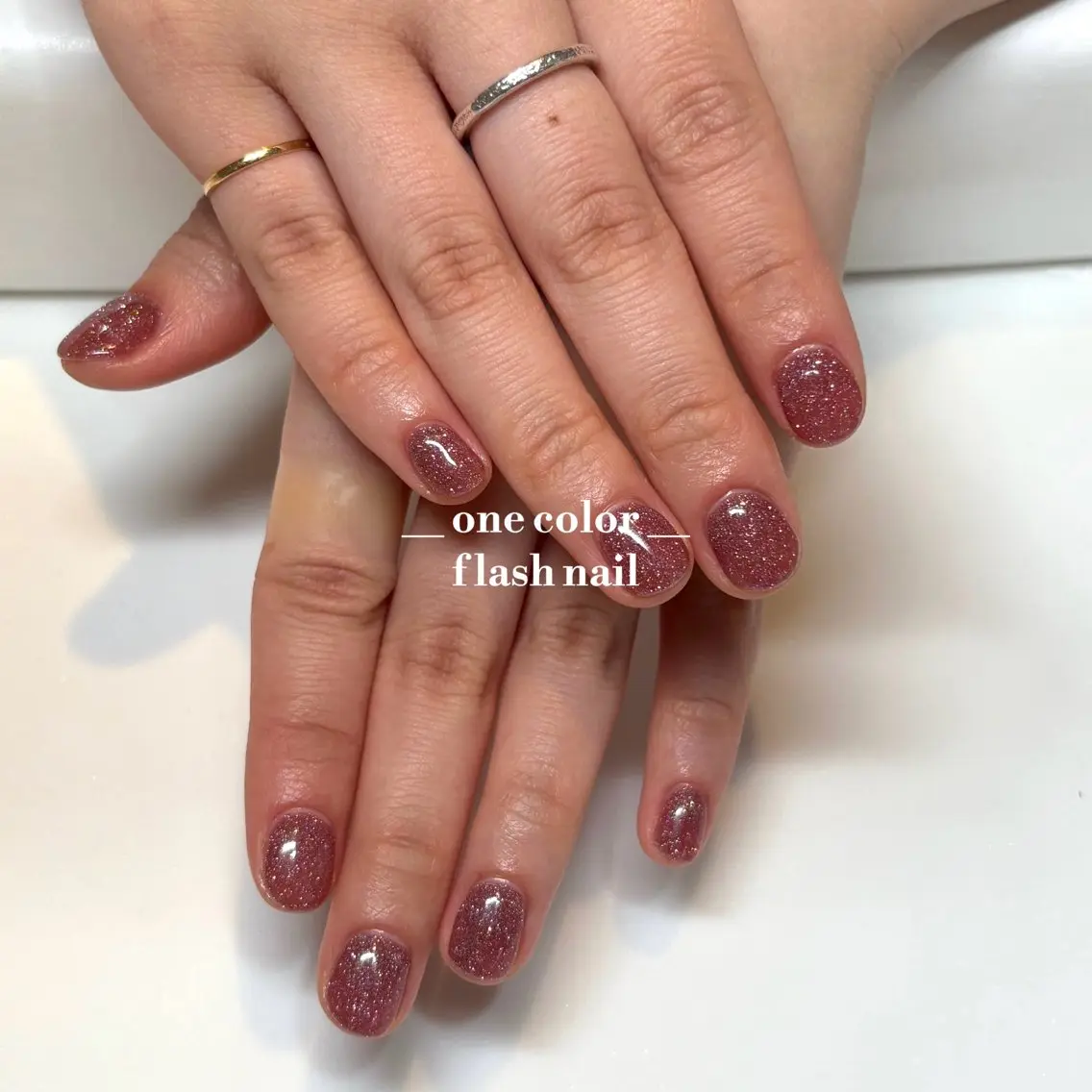 ネイル ワンカラーネイル misaki ︎.♡*.のネイルデザイン
