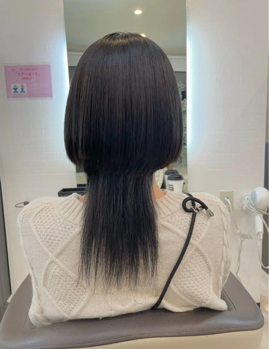 セミロング カット ヘッドスパ 甲田 和生のヘアスタイル