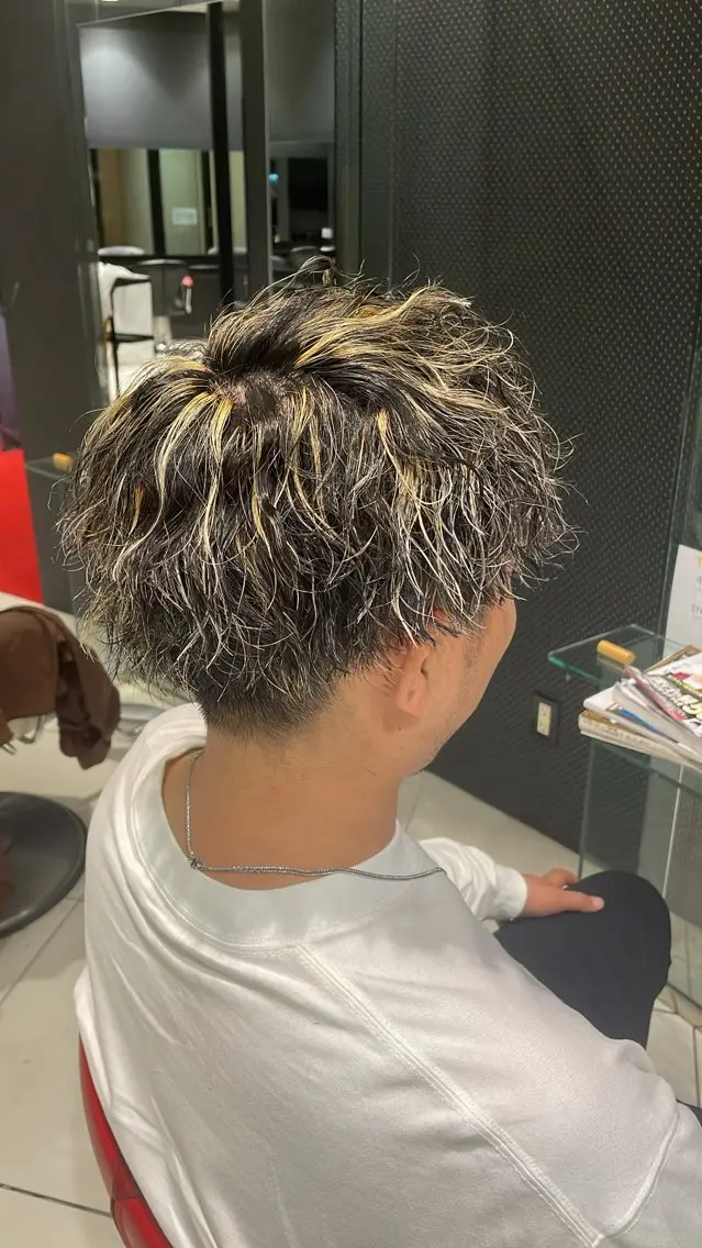 パーマ カット パーマ 水谷 亮太のヘアスタイル