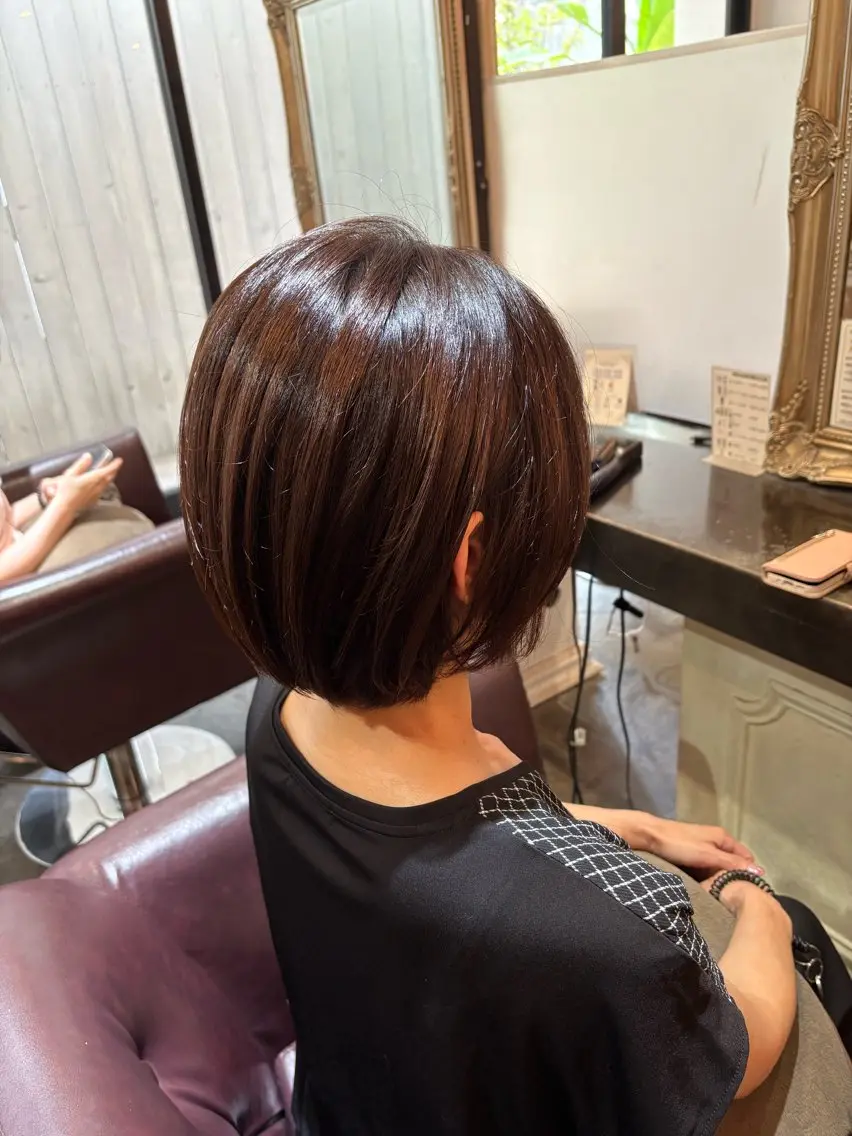 ショート レイヤー/似合わせ カラー　大川 結羽のヘアスタイル