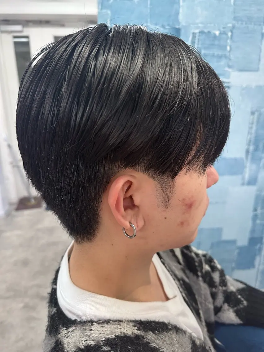 メンズ メンズ韓国風 メンズパーマ カット Noyヨシモト ヒロトのヘアスタイル