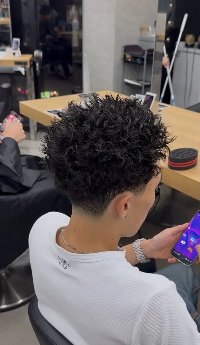 ショート カット パーマ メンズ特化 パーマ水沼心のヘアスタイル