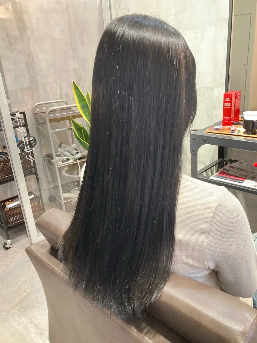 ロング ヘアカラー トリートメント ぱく みやんのヘアスタイル