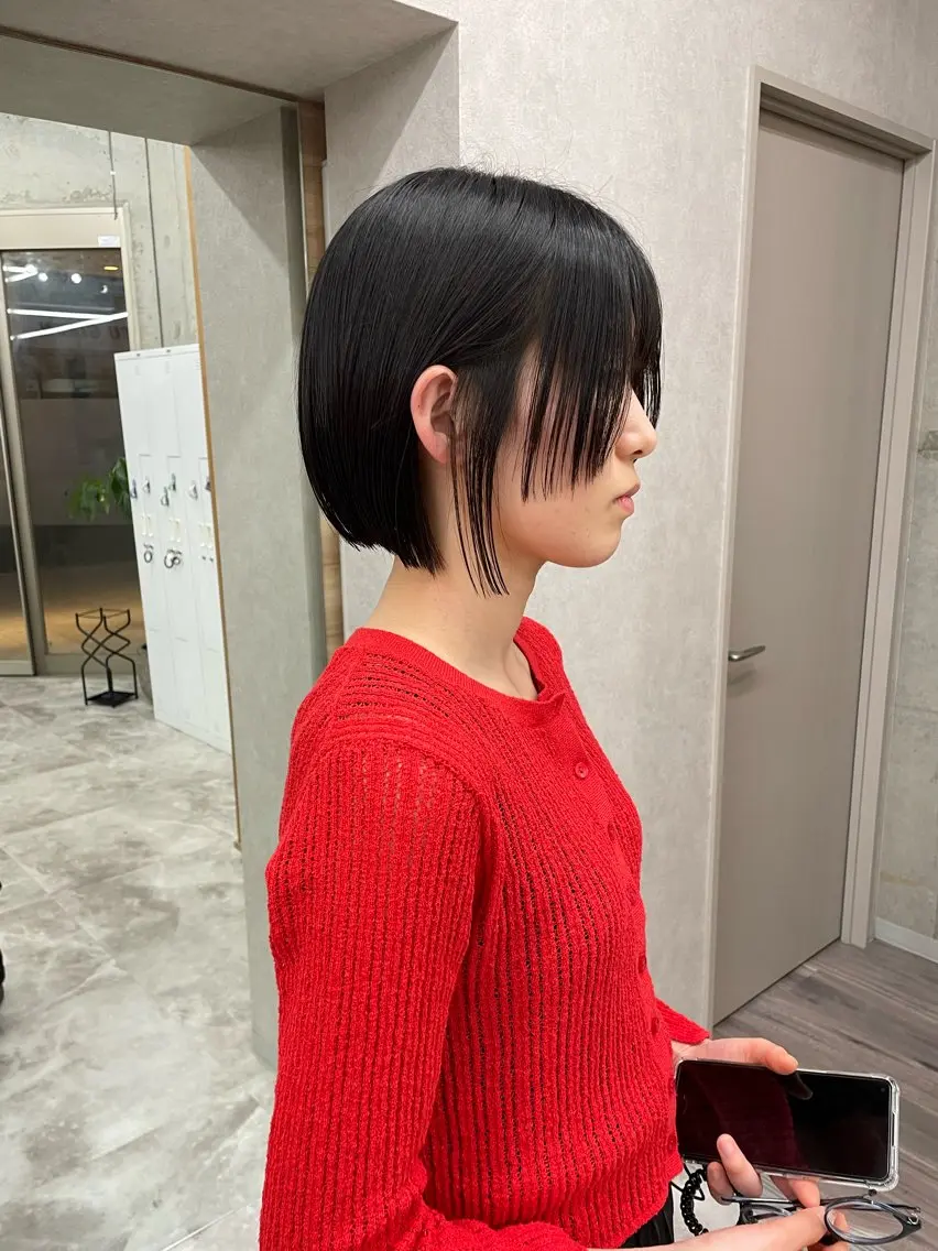 ミディアム ボブ 似合わせカット ブリーチ/ベージュ 💕/momoaのヘアスタイル