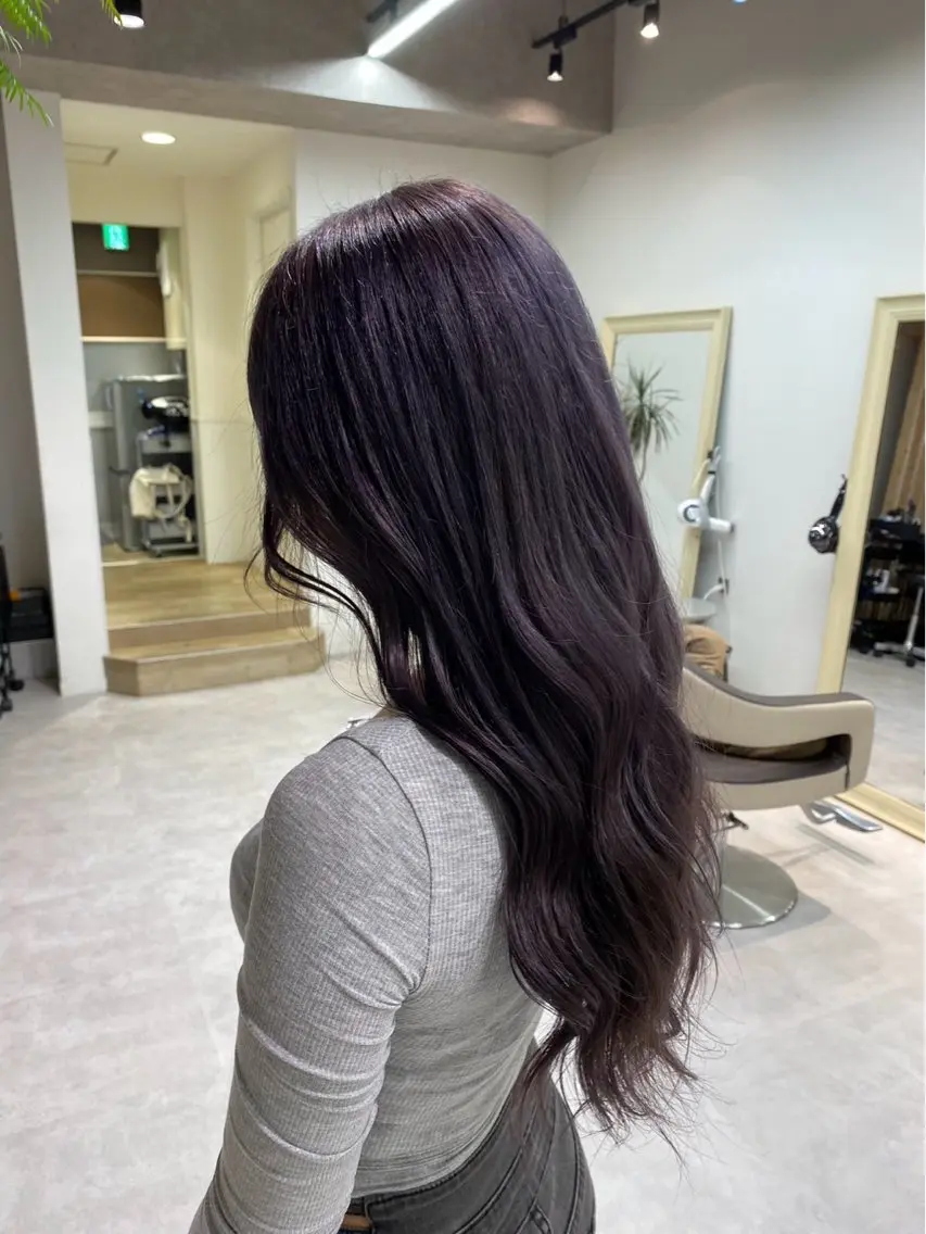 ロング カラー トリートメント 【暖色カラー+色持ち 重視】💟まなみのヘアスタイル