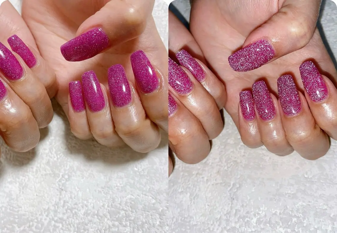 ネイル フラッシュネイル ジェルネイル キラキラネイル メンズネイル パラジェル kiki nail たまプラーザのネイルデザイン