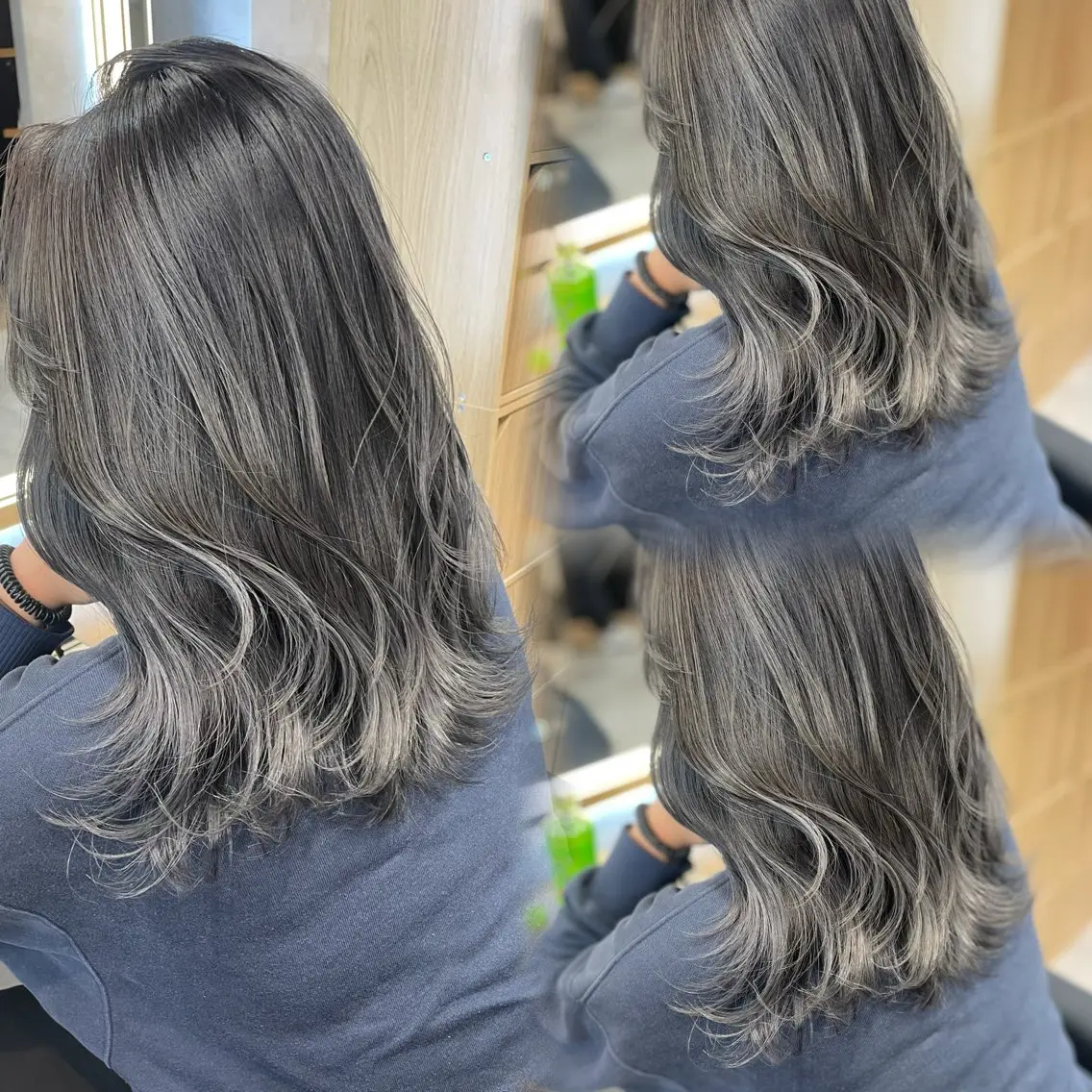 セミロング カラー ヘアアレンジ ヘアカラー トリートメント 透明感カラー/推しカ ラー☁️JURAのヘアスタイル